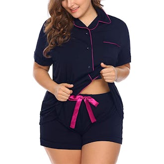 IN’VOLAND Short Sleeve Pajama Set