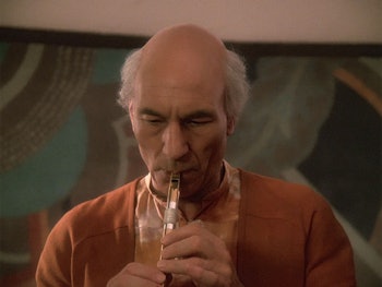 Captain Picard plays the flute in the acclaimed 'Star Trek: The Next Generation' episode, "The Inner...