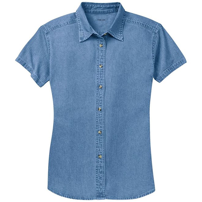 Joe's USA Short-Sleeve Denim Shirt