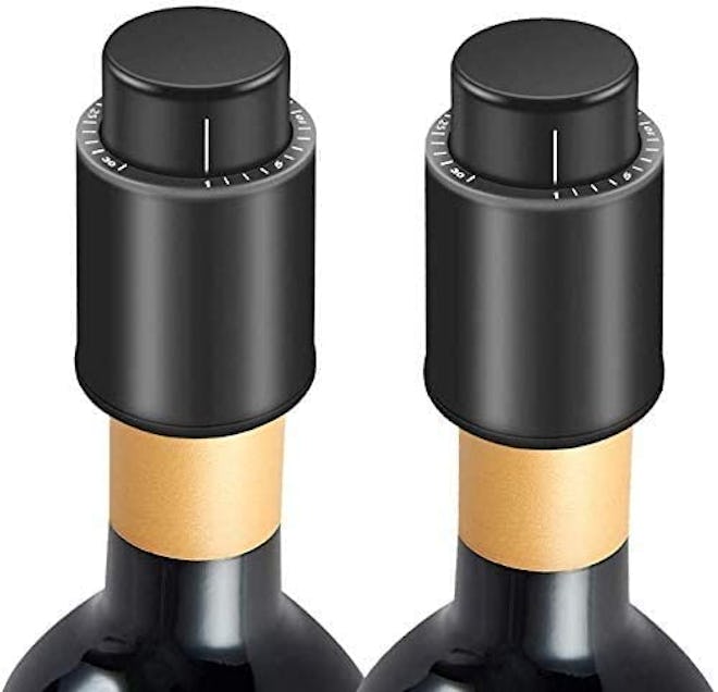 WOBOX Vacuum Wine Stoppers (2-Pack)