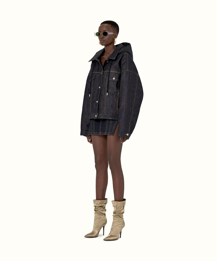 Oversized denim jacket