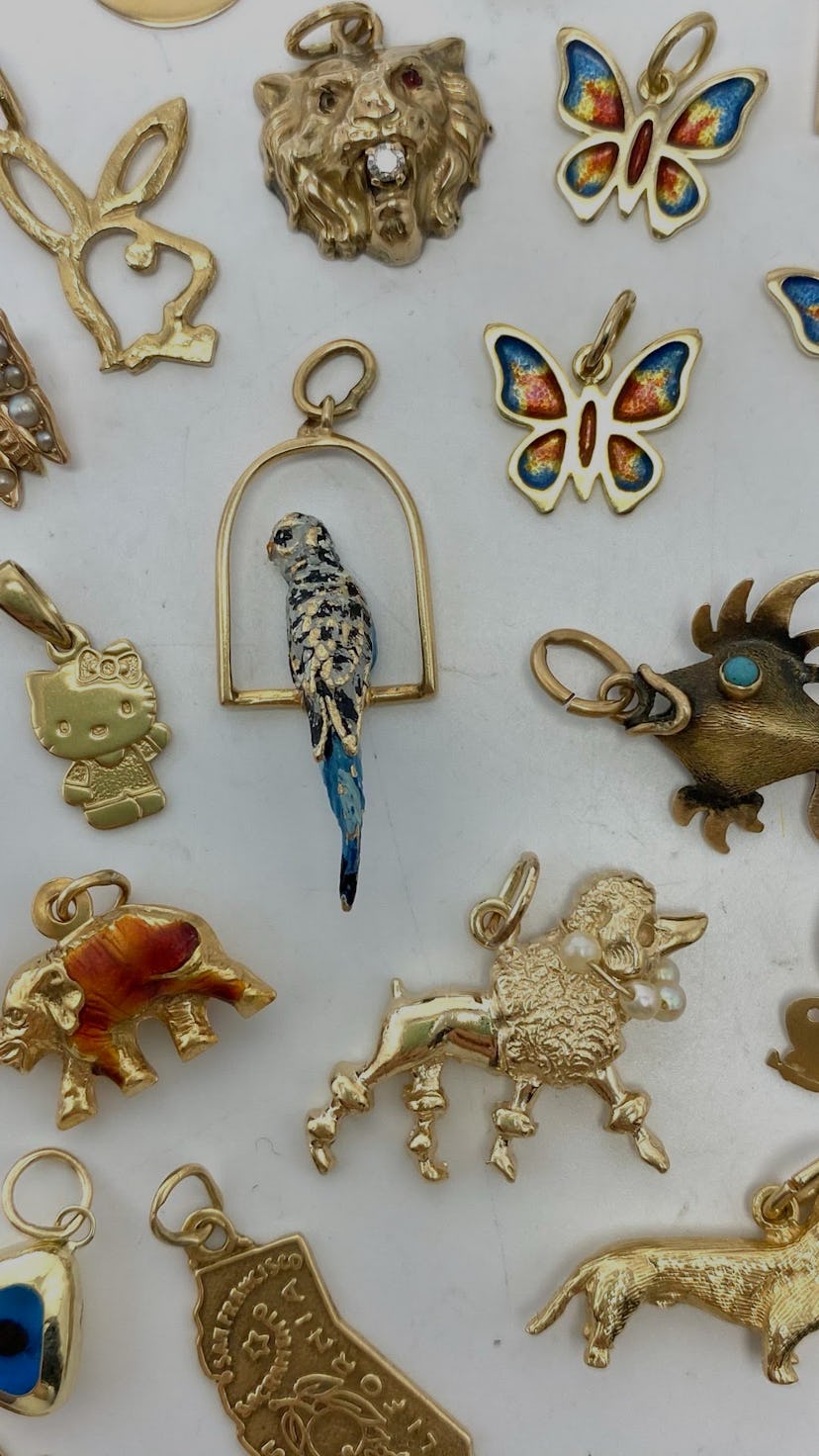 Vintage gold charms