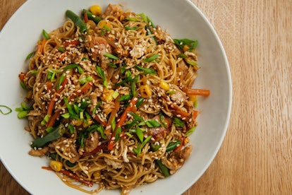 fried noodles lunar new year dishes