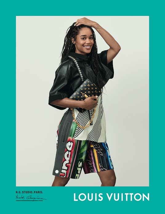 Laura Harrier stars in Louis Vuitton's spring/summer 2021 campaign.