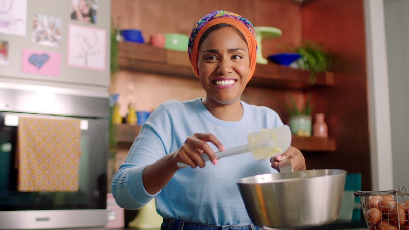Nadiya Hussain in 'Nadia Bakes' via Netflix press site.