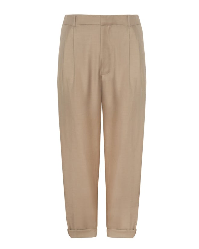 Pleated Trouser with Elastic Back