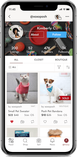 Poshmark launched a new category for pets.