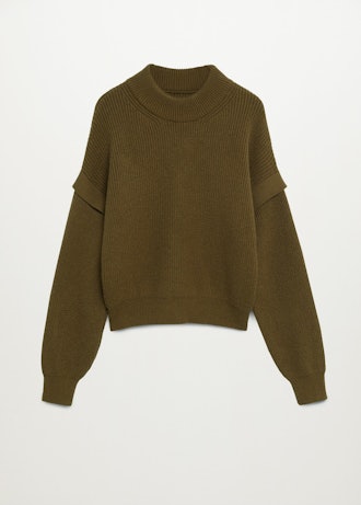 Ruffled Sleeve Sweater