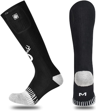These battery-powered heated socks make great ski boot heaters and feature a comfortable high-rise d...