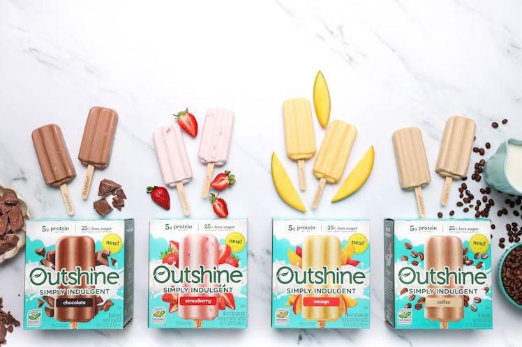 Outshine released a new dairy-based line of frozen treats, including a coffee flavor with 20 grams o...