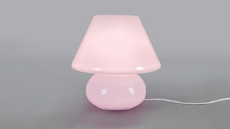 Arc Lights Design Pink Vintage Glass Table Lamp