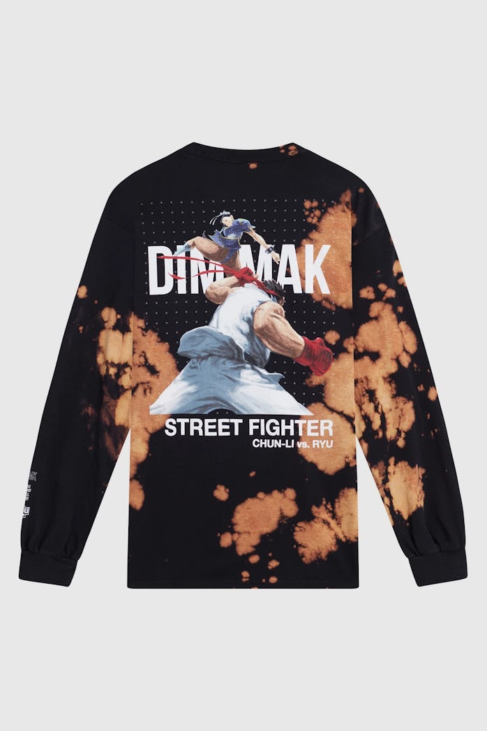 Street Fighter-themed shirt made in collaboration between DJ Steve Aoki and Capcom.