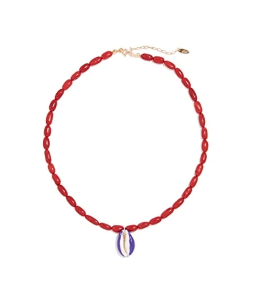 Bamboo Coral Shell Necklace