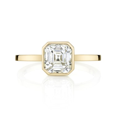 Asscher Cut Diamond With Square Band