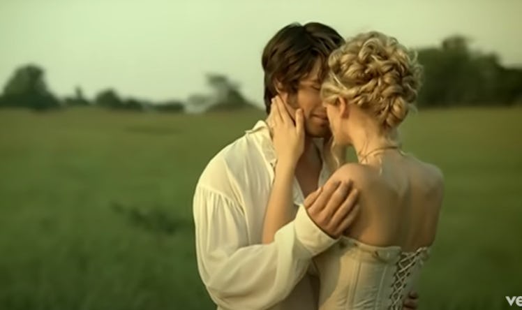 A screenshot from Taylor Swift's "Love Story" music video.