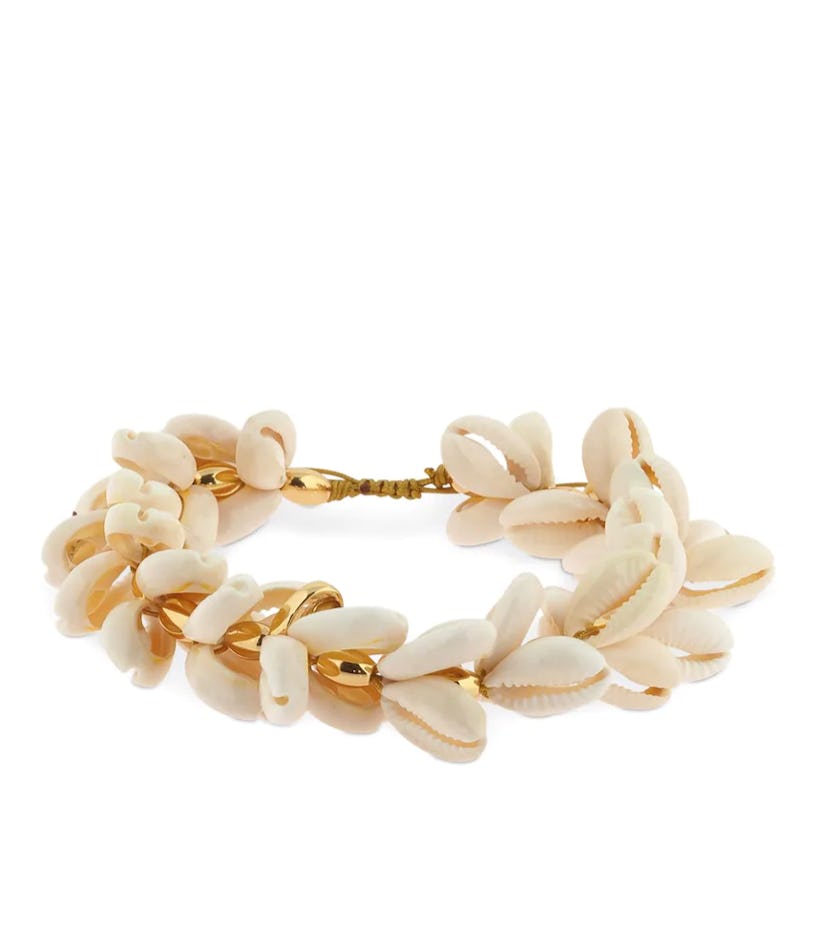 Multi Natural Puka Cowrie Anklet