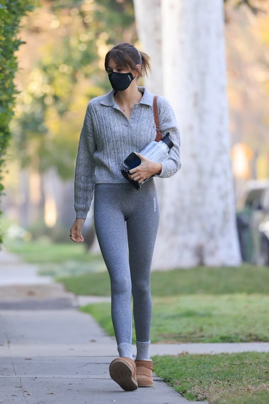Kaia Gerber is seen on February 11, 2021 in Los Angeles, California. 