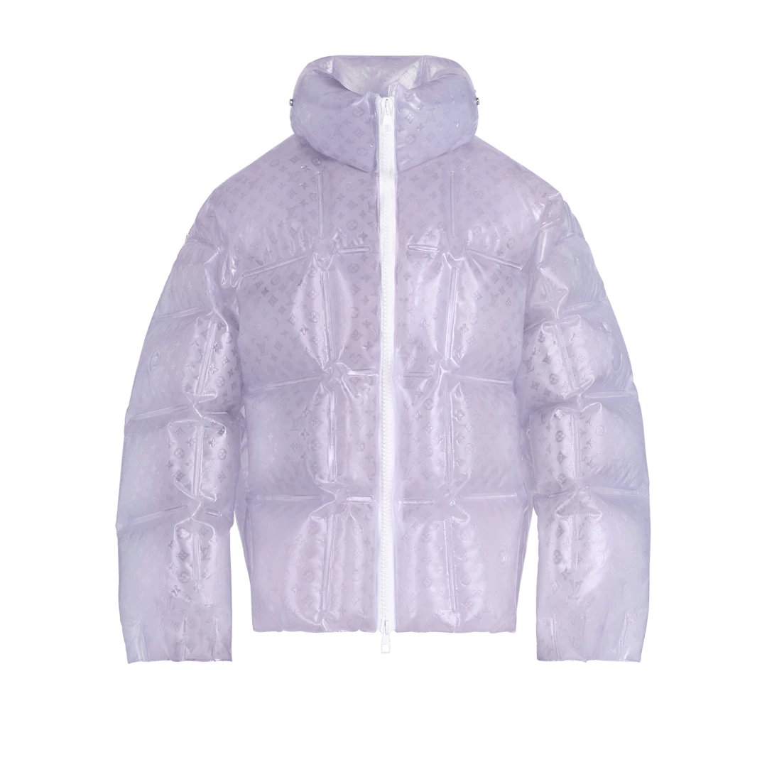 Louis Vuittons inflatable jackets and jelly sneakers are fully transparent