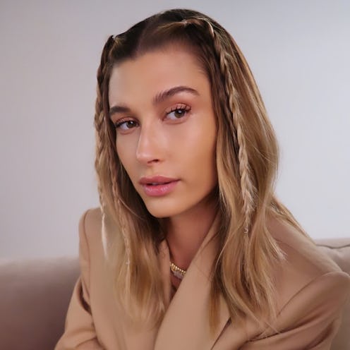 Hailey Bieber's baby braids.