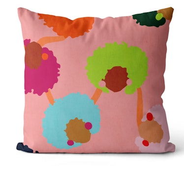 Fro Friends Throw Pillow 