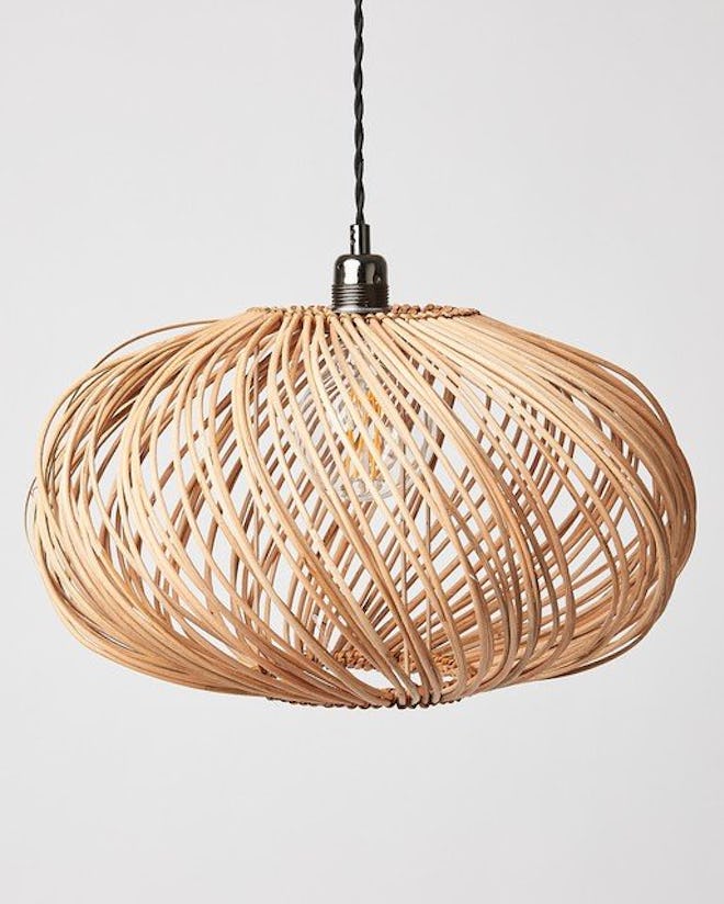 Espiral Natural Rattan Pendant Lampshade