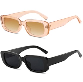 KUGUAOK Rectangle Vintage Sunglasses