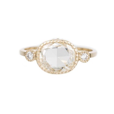 Diamond Oval Slice Elevate Ring 