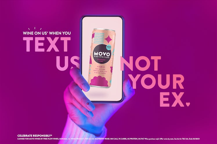 MOVO Wine Spritzers' free wine giveaway February 2021 is just a text away. 