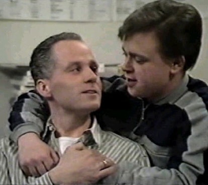 'Eastenders' aired its first gay kiss in 1989.