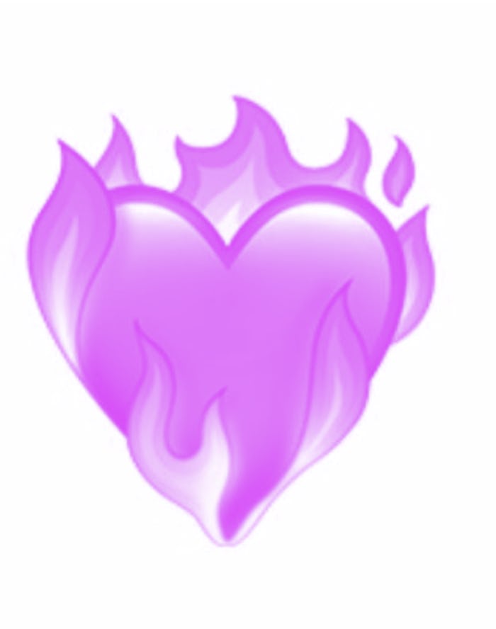 The Heart on Fire emoji from iOS 14.5.
