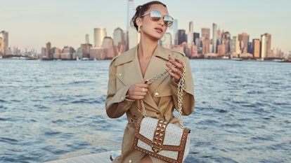 Bella Hadid appears in MICHAEL Michael Kors Spring/Summer 2021 campaign.