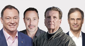 The crew of AX-1, from left to right Lopez-alegria, Mark Pathy, Larry Connor, and Eytan Stibbe