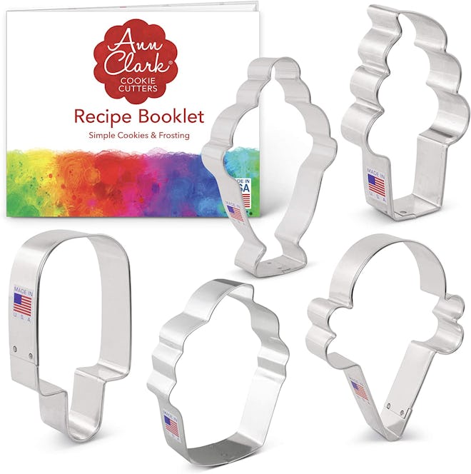 Ann Clark Cookie Cutters Ice Cream & Sweets Cookie Cutter Set (5 Pieces)