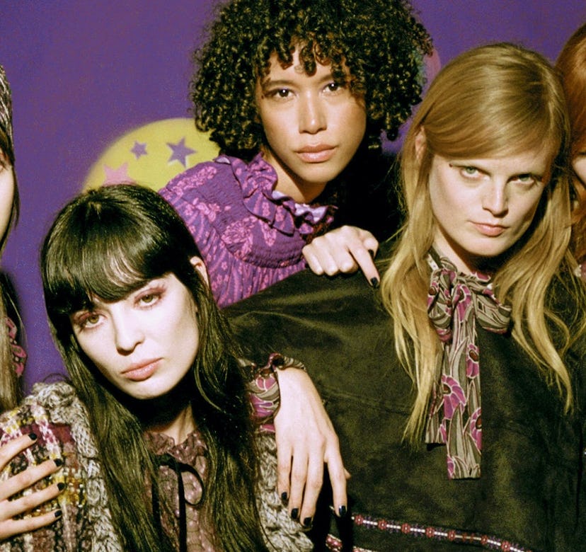 Anna Sui's Fall/Winter 2021 makeup on models.