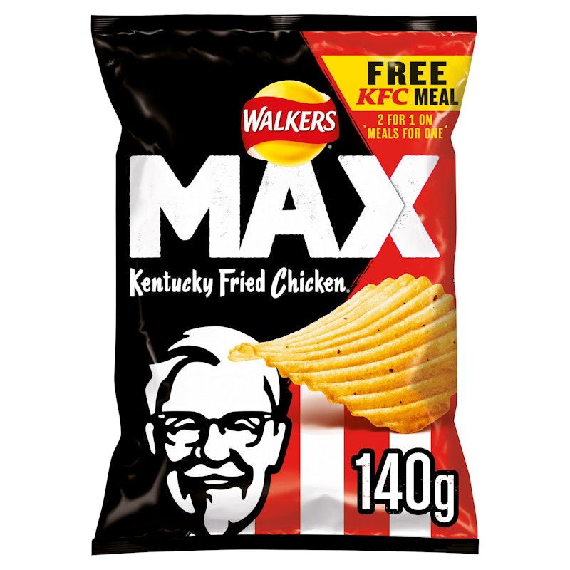 walkers max kfc crisps packet 