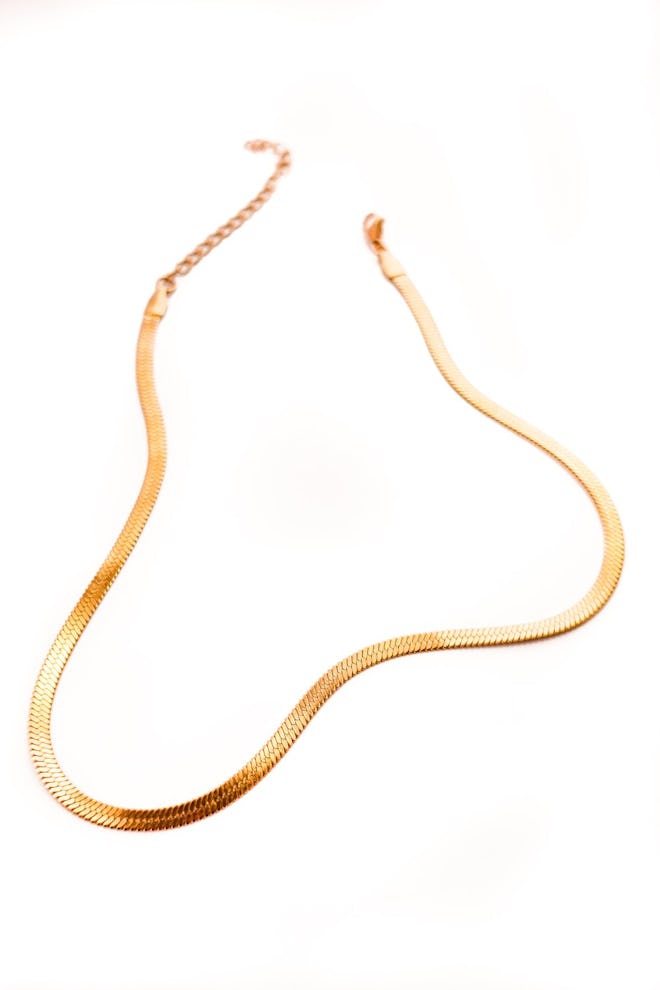 "Dara" Modern 18K Gold Plated, Snake Pattern, Necklace and Choker