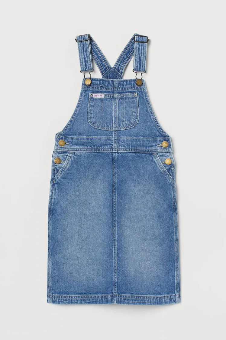 h and m overall dress H&M Denim Overall Dress
