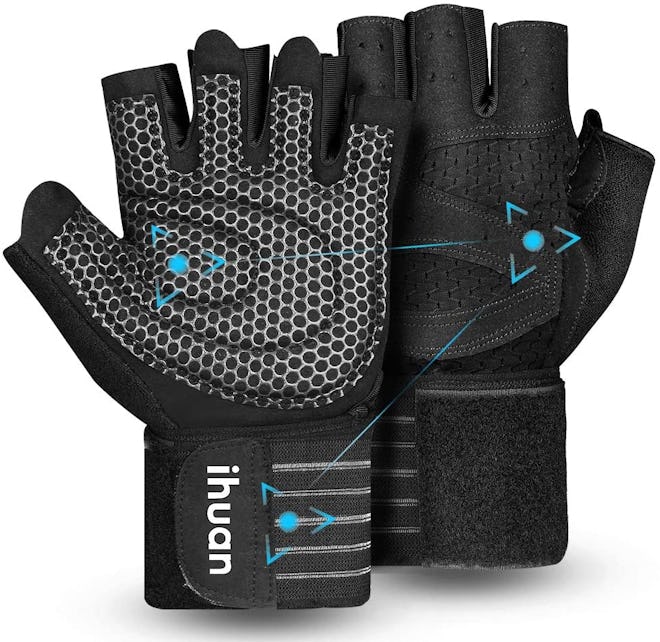 Ihuan Ventilated Weight Lifting Workout Gloves