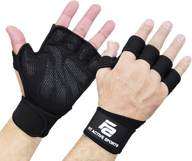 Fit Active Sports Ventilated Weight Lifting Gloves