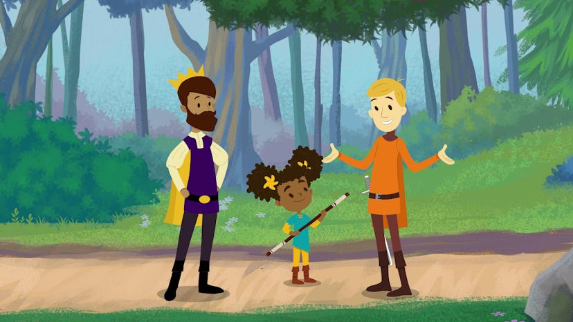 'The Bravest Knight' on Hulu tells the story of Nia and her dads, Prince Andrew and Cedric, the grea...