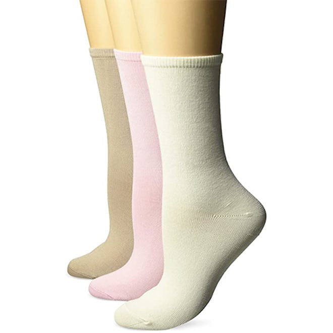 Hanes Lightweight ComfortSoft Mid-Calf Socks (3 Pairs)