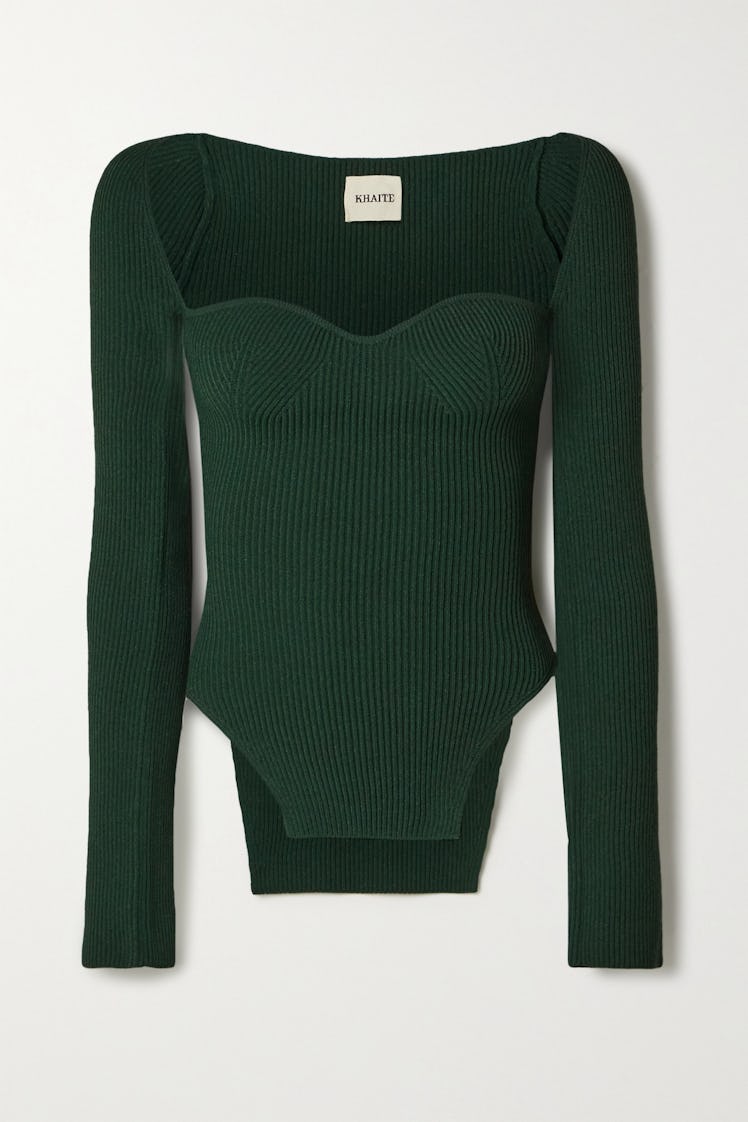 Maddy Ribbed-Knit Sweater 