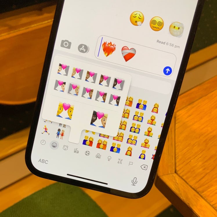 Apple's new emojis for 14.5 include more skin tones for couples and some redesigns.