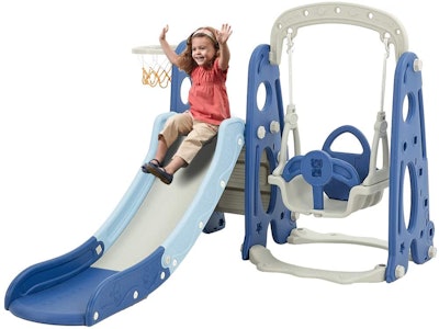 Albott Toddler Slide and Swing Set
