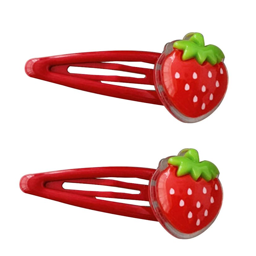 Strawberry Snap Barrettes Hair Accessories