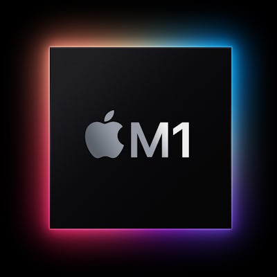 Square graphic for Apple's M1 chip