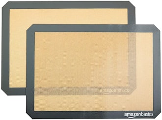 Amazon Basics Silicone Non-Stick, Food Safe Baking Mat (2-Pack)