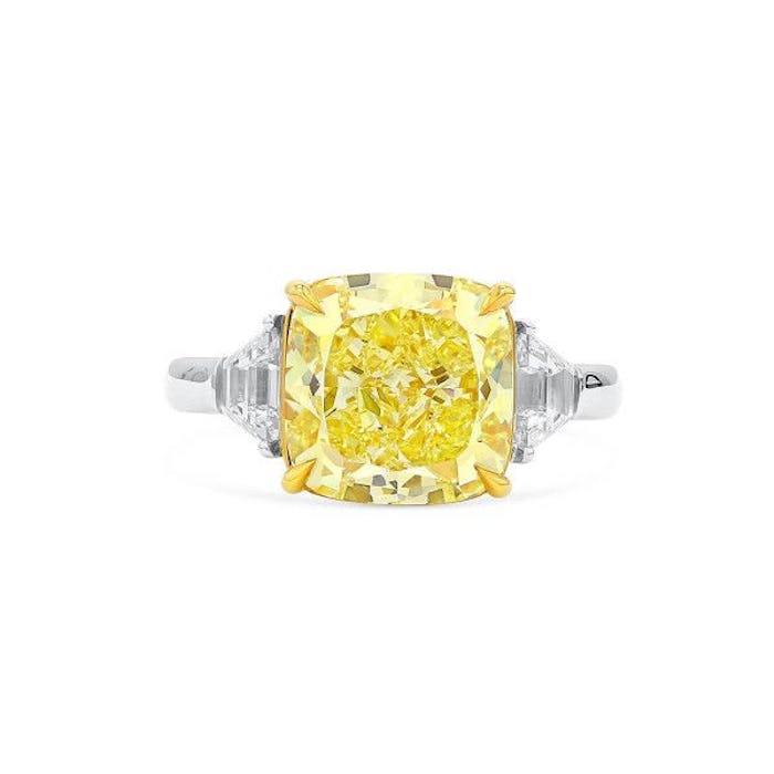 Fancy Intense Yellow Diamond Ring