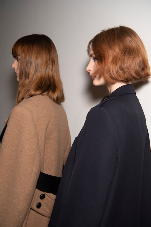 Easy fall 2021 hairstyle from Victoria Beckham Fall/Winter 2021.