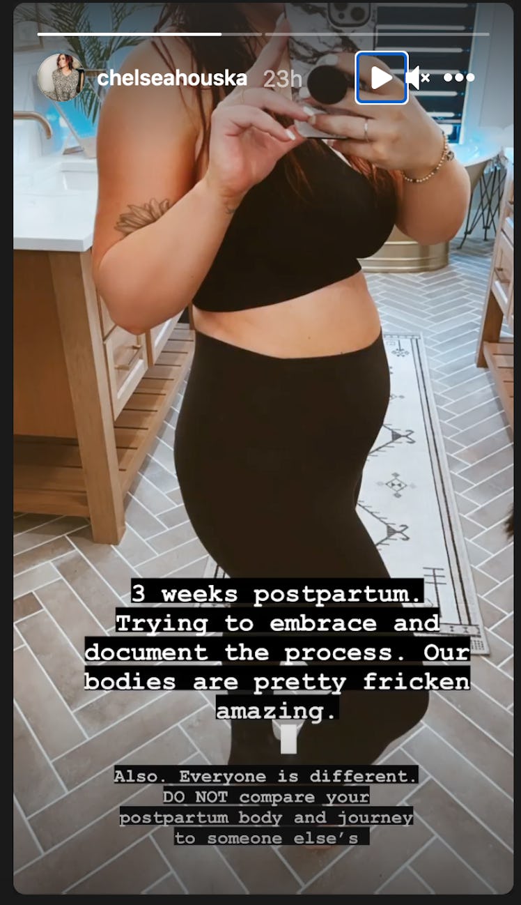 'Teen Mom 2' star Chelsea Houska opened up about her postpartum body on Instagram.